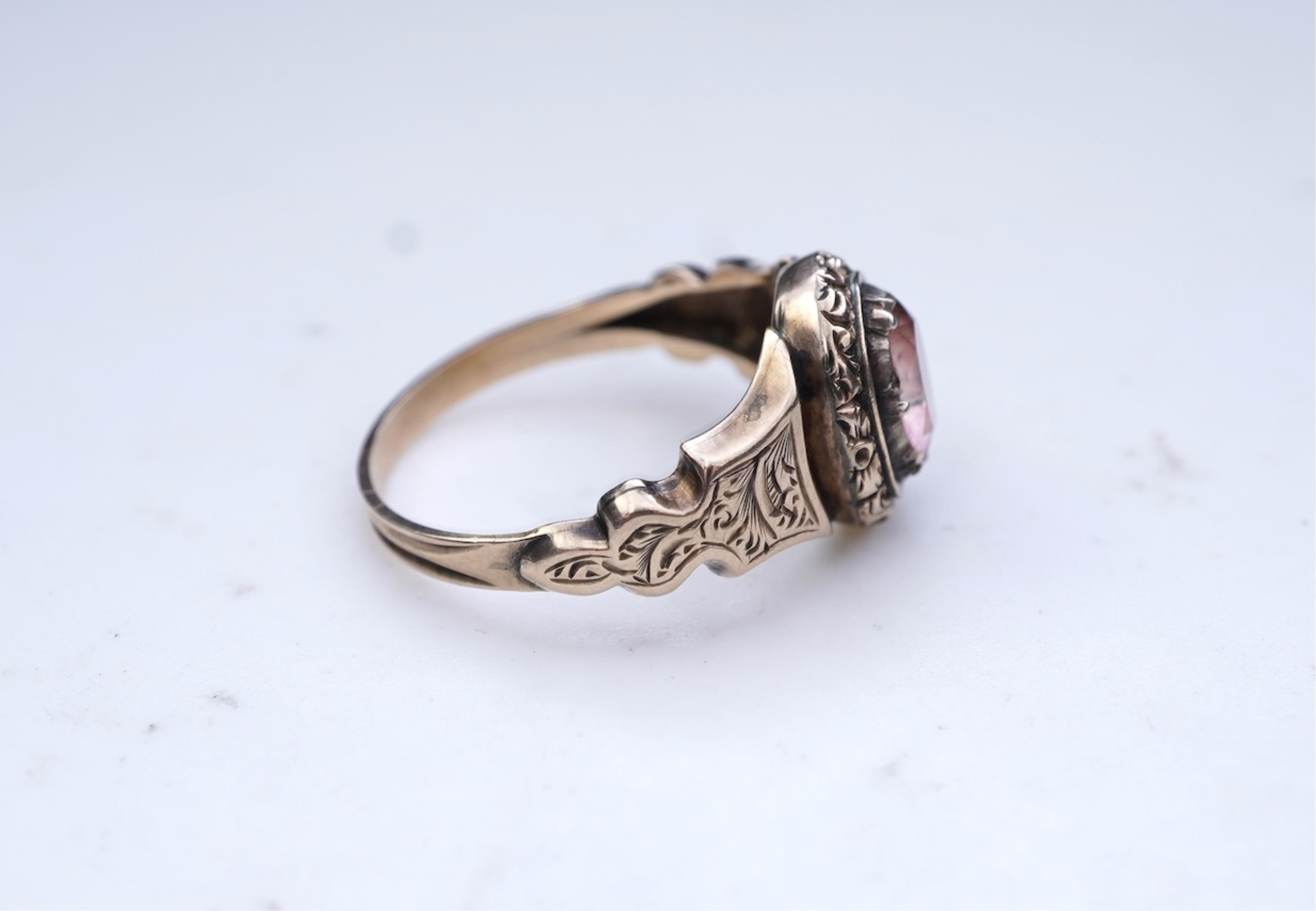 A citrine ring, 19th century